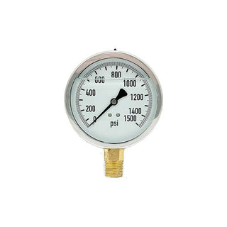 SS x Brass Liquid Filled Pressure Gauges