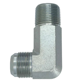 Male JIC x Male NPT 90° Elbow Long - HTX Fluid Power