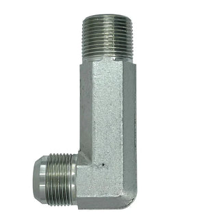 Male JIC x Male NPT 90° Elbow X-Long - HTX Fluid Power