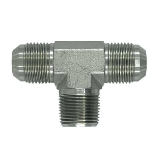 Male JIC x Male JIC x Male NPT Branch Tee - HTX Fluid Power