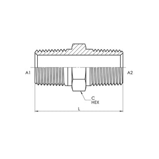 Stainless Steel NPT Straight - HTX Fluid Power
