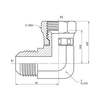 Stainless Steel JIC Adapters - HTX Fluid Power