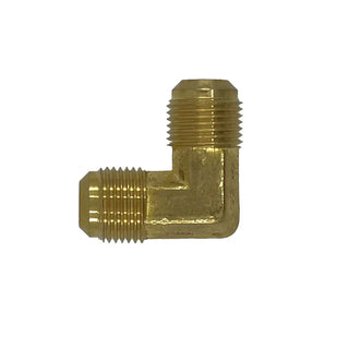 Brass SAE 45° Flare x Brass SAE 45° Flare 90° Elbow - HTX Fluid Power