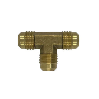 Brass SAE 45° Flare x Brass SAE 45° Flare x Brass SAE 45° Flare Tee - HTX Fluid Power