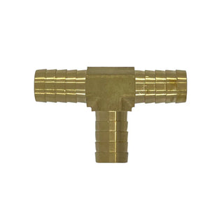 Brass Hose Barb x Hose Barb x Hose Barb Tee - HTX Fluid Power