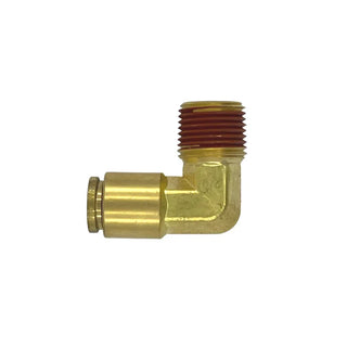 D.O.T. Brass Push-to-Connect x Male NPT 90° Elbow - HTX Fluid Power