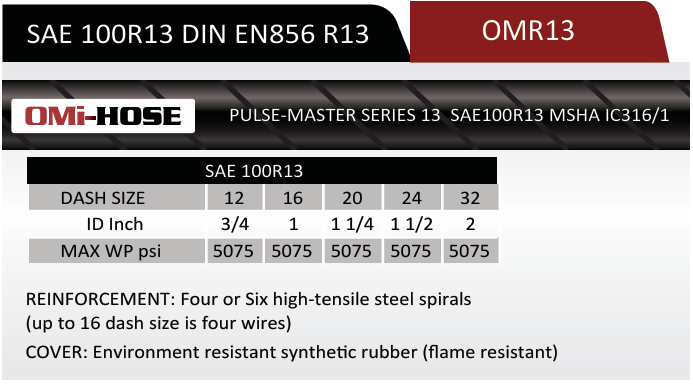 R13 Spiral Hydraulic Hose