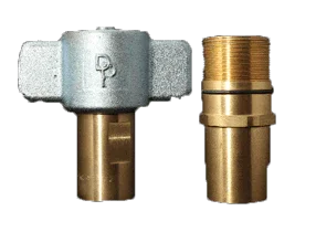 Brass Wing Style with Hex Sleeve (VFF) - HTX Fluid Power