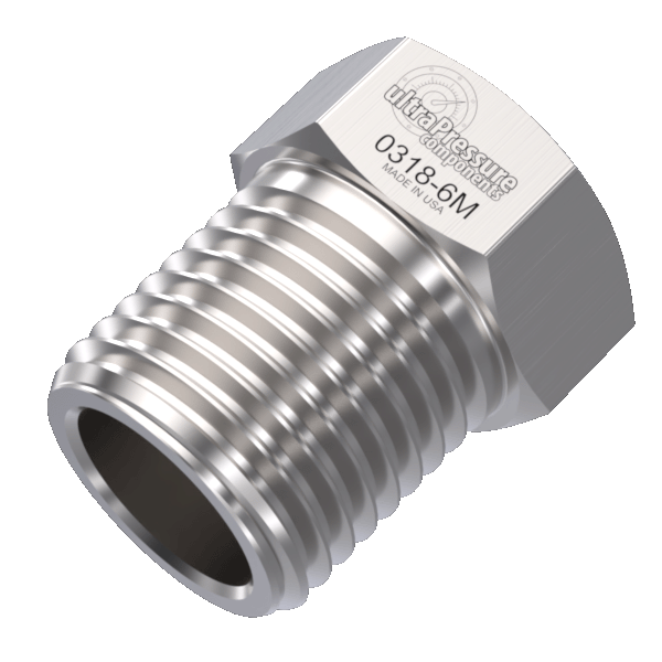 3/8" MP Gland Nut, Stainless Steel - 20K psi