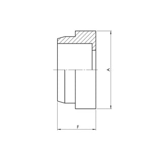 SS-0319-06 | 06 JIC Tube Sleeve, Stainless Steel - HTX Fluid Power