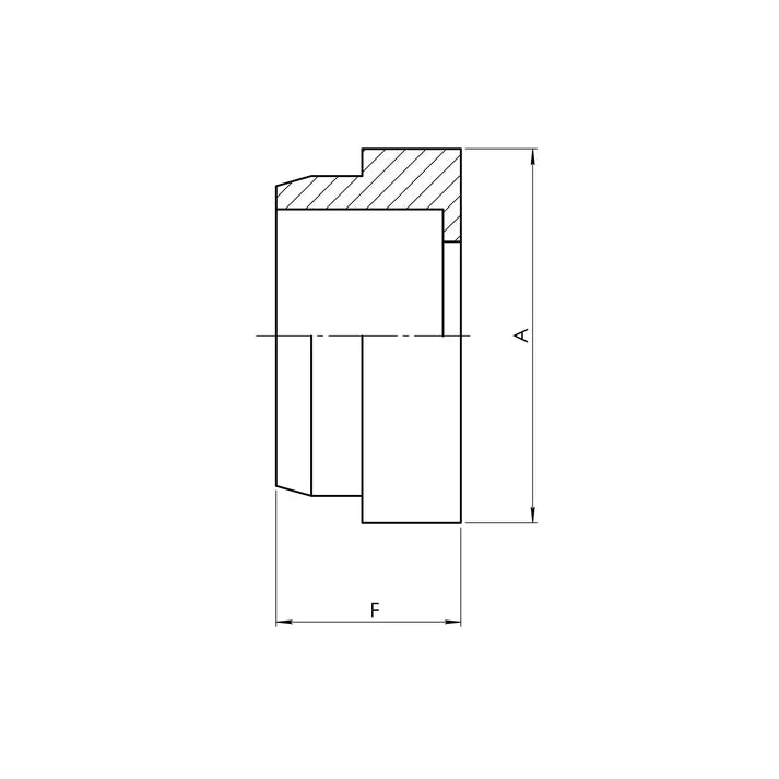 08 JIC Tube Sleeve, Carbon Steel
