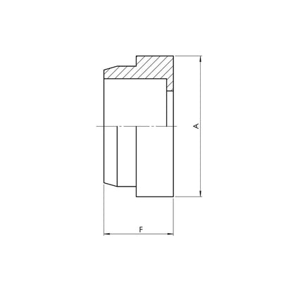 08 JIC Tube Sleeve, Carbon Steel
