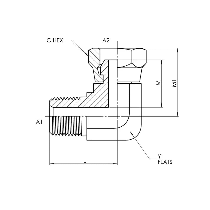12 MP - 16 FPS 90° Elbow Forged, Carbon Steel