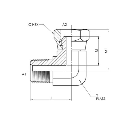 06 MP - 06 FPS 90° Elbow Forged, Carbon Steel