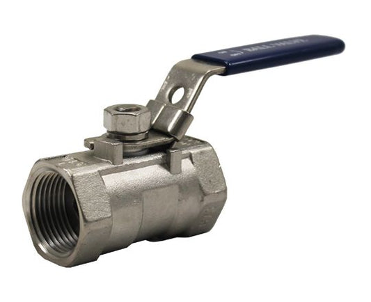 BV1P-200-316SS | 2" Ball Valve - 1 Piece, 316SS