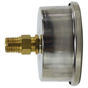 80208 | Liquid-Filled Pressure Gauge, 2-1/2 in Dial, 1/4 in Center Back Mount, 0-400psi