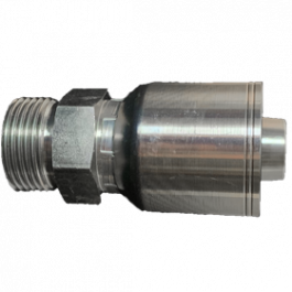 200-MORFS-06-08 | 3/8" x 1/2" Male O'Ring Face Seal, 1-Piece Hose Fitting for 1 & 2 Wire Braid