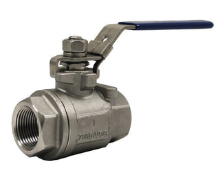 BV2P-100-316SS-2KPSI | 1" Ball Valve - 2 Piece, 316SS, 2000 PSI - HTX Fluid Power