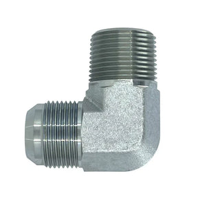 SS-2501-06-08 | 06 MJ - 08 MP 90 Elbow, Stainless Steel - HTX Fluid Power