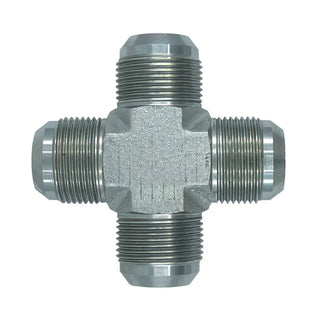 2650-08-08-08-08-FG | 08 MJ - 08 MJ - 08 MJ - 08 MJ Cross Forged, Carbon Steel - HTX Fluid Power
