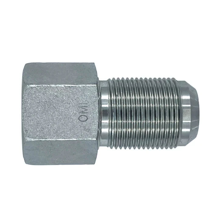 12 FP - 12 MJ Bulkhead Straight, Stainless Steel