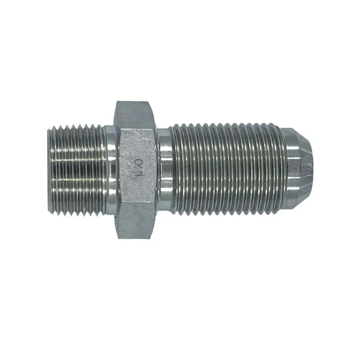 2706-LN-12-12 | 12 MP - 12 MJ Bulkhead Straight w/ Lock nut, Carbon Steel