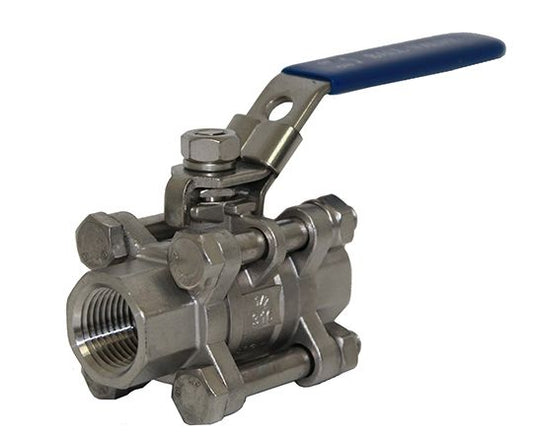 BV3P-125-316SS | 1 1/4" Ball Valve - 3 Piece, 316SS