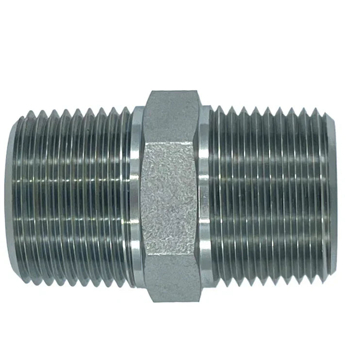 SS-5404-12-04 | 12 MP - 04 MP Hex Straight, Stainless Steel