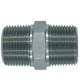 SS-5404-12-04 | 12 MP - 04 MP Hex Straight, Stainless Steel - HTX Fluid Power