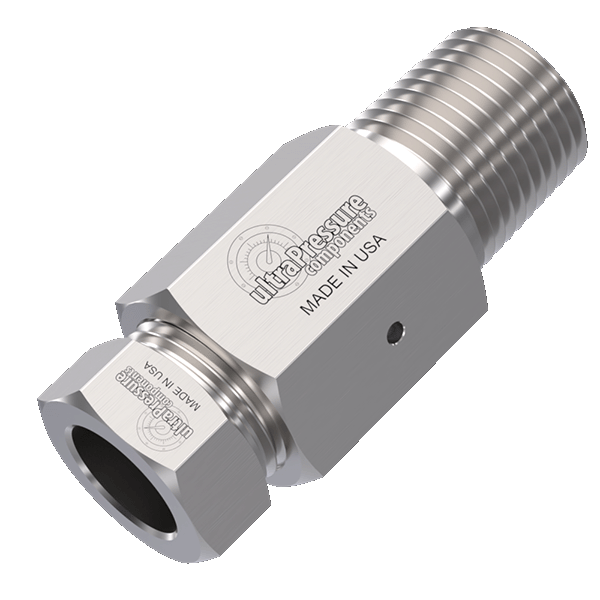 3/8" MP Female x 3/4" Male NPT, Stainless Steel - 10K psi