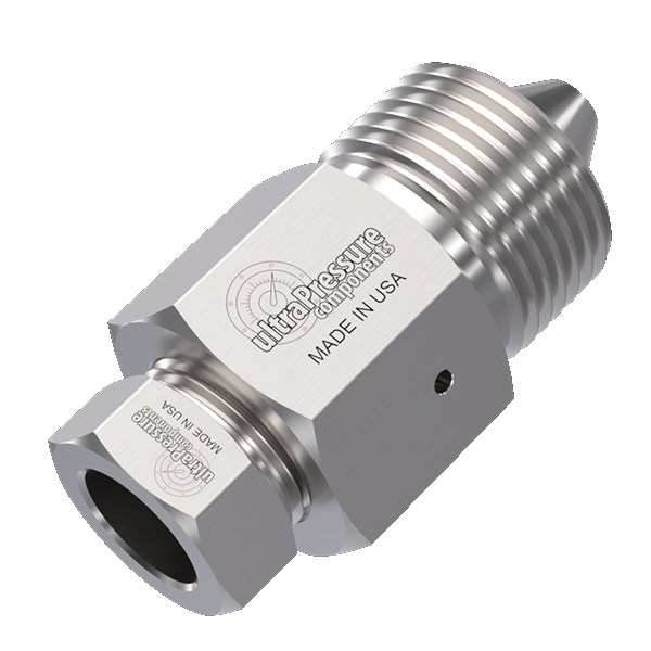 1" MP Female x 3/8" HP Male, Stainless Steel - 20K psi