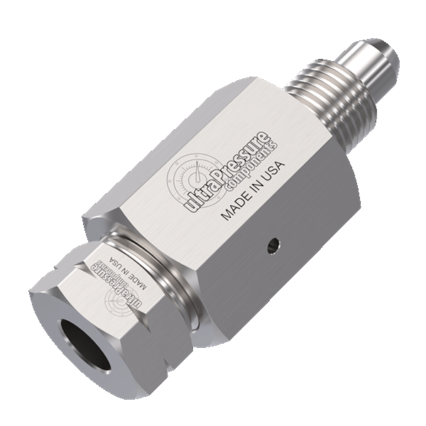 3/8" HP Female x 3/4" MP Male, Stainless Steel - 20K psi