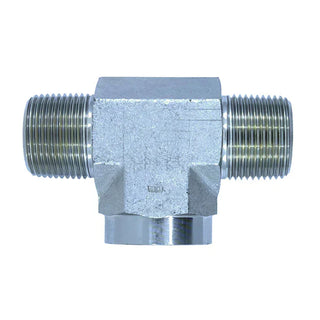 5601-12-12-12-FG | 12 MP - 12 MP - 12 FP Tee Forged, Carbon Steel - HTX Fluid Power