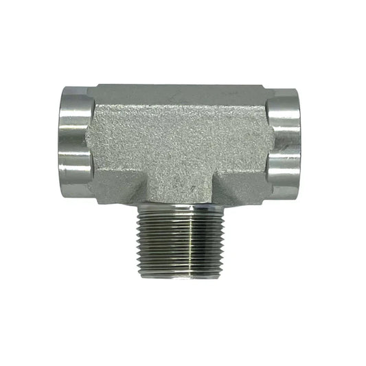 SS-5604-12-12-12 | 12 FP - 12 FP - 12 MP Tee, Stainless Steel