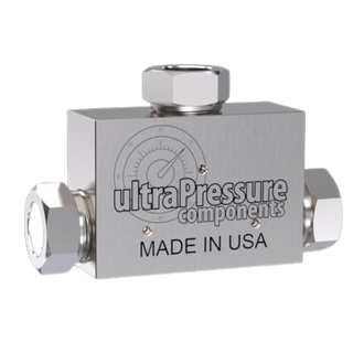 5605-6M | 3/8" MP Tee, Stainless Steel - 20K psi - HTX Fluid Power