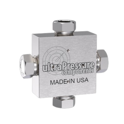 5652-4M | 1/4" MP Female Cross, Stainless Steel - 20K psi
