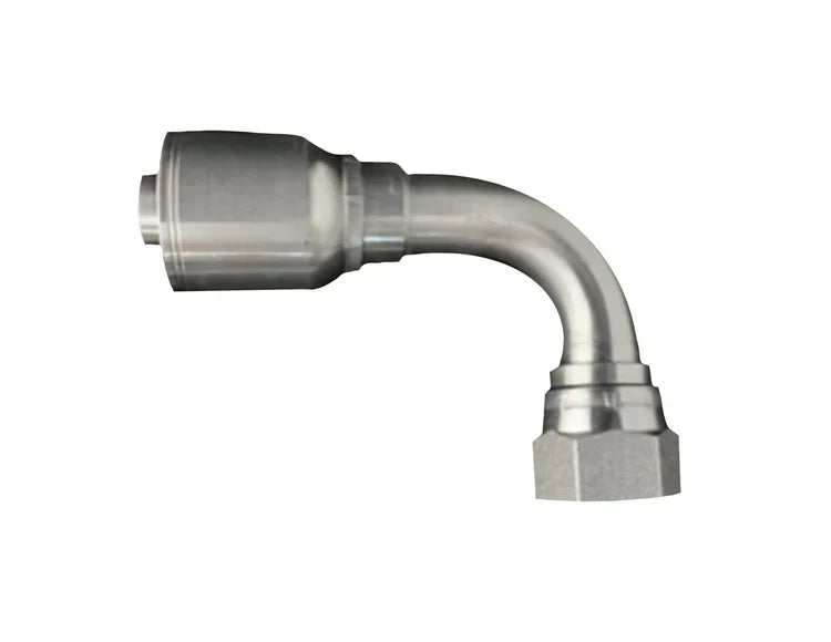 600SF-FJX90-32-32 | Spiralfit , FEMALE JIC 90, 2" hose x 2" JIC; 6 Wire