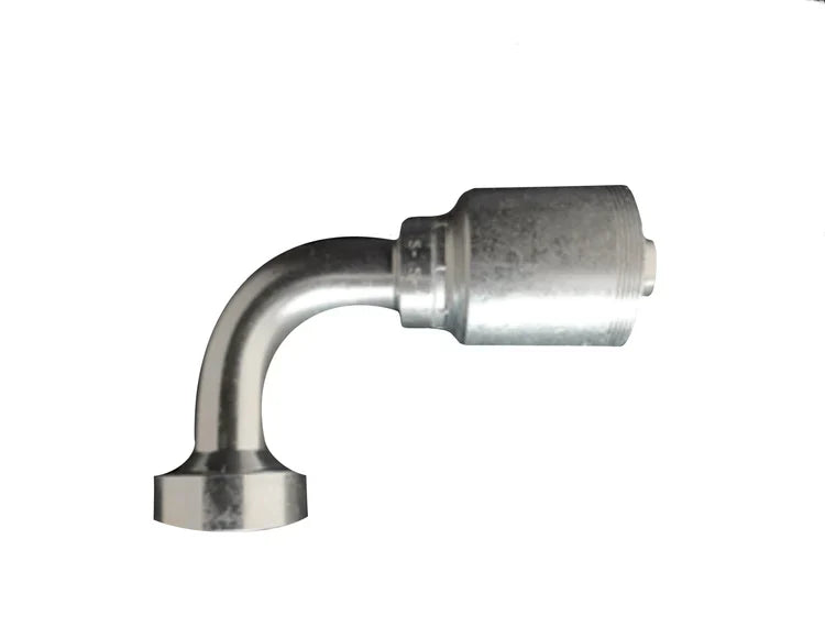 600SF-CAT-90-20-20-7.5" | SPIRALFIT,90 DEGREE 7.5" DROP, 1-1/4" HOSE X 1-1/4" CAT FLANGE