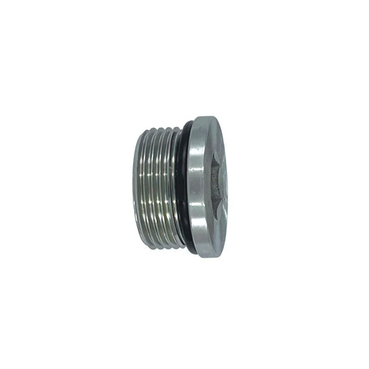 SS-6408-HHP-24 | 24 MORB Hollow Hex Plug, Stainless Steel