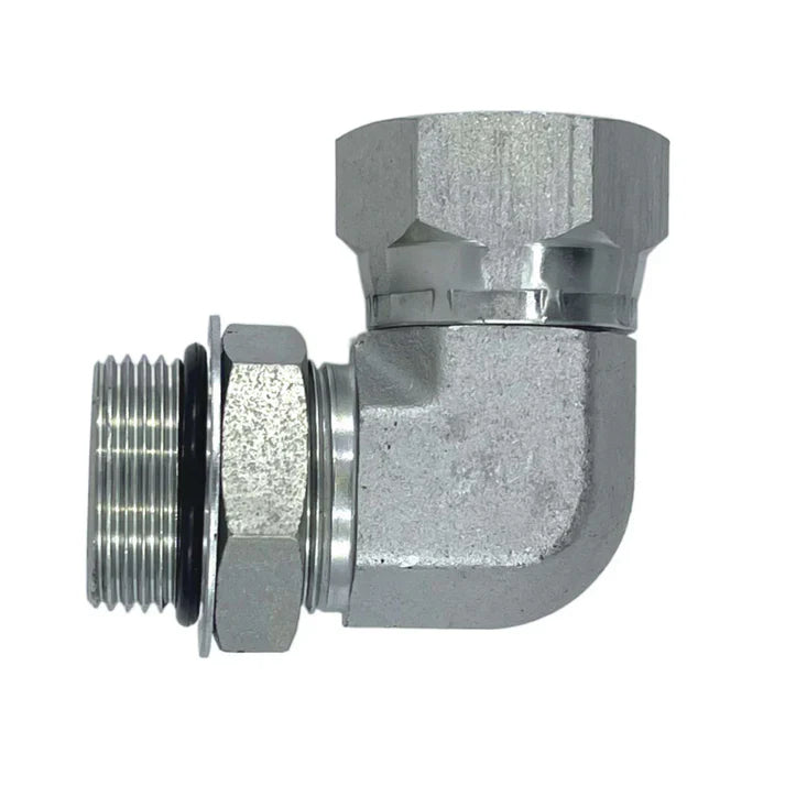 7/16-20 SAE X 9/16-18 SAE ORB Thread 1/4 Male JIC X 1/4 Male Adjustable O-Ring B - Foto 12