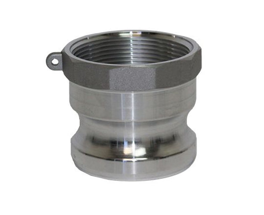 A-125-ALUMINUM | Part A - Adapter - 1-1/4" Male Adapter x 1-1/4" Female NPT, Aluminum
