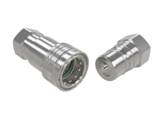 ANV-SS-04-04C-NPT | 1/4" Coupling with NPTF; 316 Stainless Steel - HTX Fluid Power