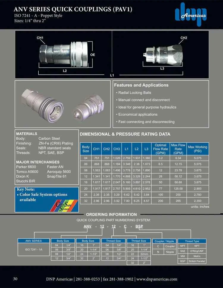 1/2" Nipple with 1/2" NPTF.. - HTX Fluid Power