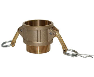 B-075-BRASS | Part B - Coupler - 3/4" Female Coupler x 3/4" Male NPT, Brass - HTX Fluid Power