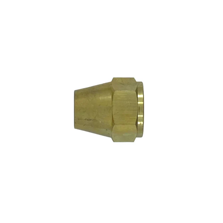 B-F0302-12 | 12 Flare Short Nut (Brass)