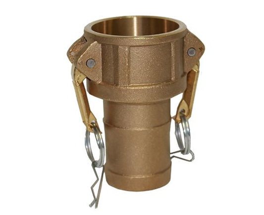 C-100-BRASS | Part C - Coupler - 1" Female Coupler x 1" Hose Shank, Brass