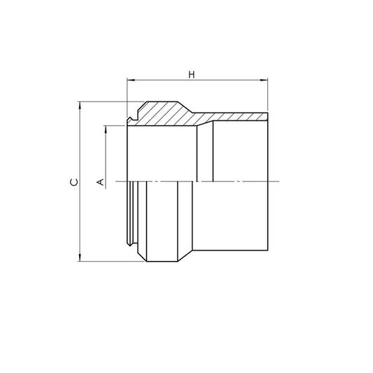 C0319-06 | 06 Compression Sleeve (Ferrule), Carbon Steel