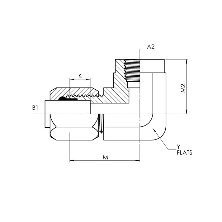 32 BT - 32 FP 90° Elbow Forged, Carbon Steel