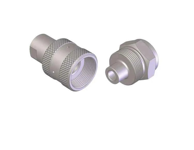 CRS-SS-08-9MPF-C | 1/2" high pressure waterblast coupling, heat treated stainless steel with Female 9/16" meduim pressure threads, 20,000PSI