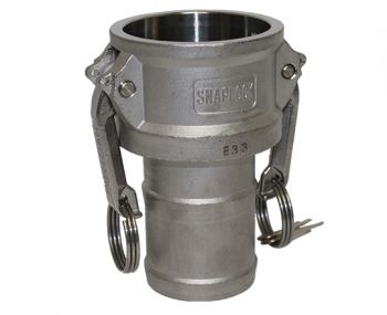 Part C - Coupler - 2-1/2" Female Coupler x 2-1/2" Hose Shank, 316SS